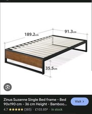 Zinus suzanne single for sale  LONDON