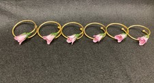 Rose napkin rings for sale  Jackson