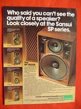 Sansui SP-7500X loudspeaker promo advertisement "Audio" magazine 1977 segunda mano  Embacar hacia Argentina