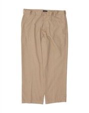 Calça chino reta masculina IZOD W35 L30 bege algodão LG01 comprar usado  Enviando para Brazil