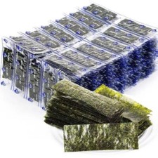 100 folhas de algas temperadas assadas lanche sabor sal tailandês coreano crocante natural comprar usado  Enviando para Brazil