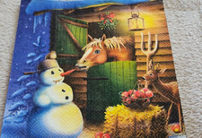 Servietten schneemann pferd gebraucht kaufen  Leipzig