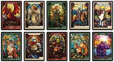 Conjunto de DEZ séries 3 fichas vitrais fichas Givememana MTG comprar usado  Enviando para Brazil