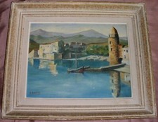 Peinture huile vintage d'occasion  Toulouse-