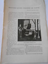 Histoire colonne fonte d'occasion  La Verpillière