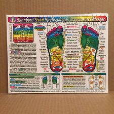 Rainbow FOOT Reflexology Acupressure Massage Chart by Inner Light Resources 2010 segunda mano  Embacar hacia Mexico