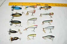 15 Iscas de Pesca Topwater Novas e Vintage Heddon Tiny Chugger JITTERBUG Poppers comprar usado  Enviando para Brazil
