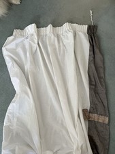 White grey curtains for sale  PULBOROUGH