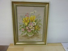 Gobelin stickbild blumen gebraucht kaufen  Kaufbeuren