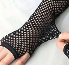 Fishnet gloves black for sale  SHEFFIELD