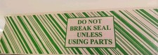 Fita de vedação de caixa pré-impressa, "Não quebre o selo a menos que use peças" 100 jardas comprar usado Fita de vedação de caixa pré-impressa, "Não quebre o selo a menos que use peças" 100 jardas comprar usado  Enviando para Brazil