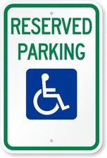 Ada handicap reserved for sale  USA