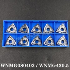 Usado, 10 peças WNMG080402-HA N01 WNMG430.5-HA N01 inserção de torneamento de metal duro CNC para alumínio comprar usado  Enviando para Brazil