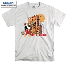 Camiseta com capuz Disney Mickey Mouse Tower Of Terror Hallowe masculina feminina unissex AB403 comprar usado  Enviando para Brazil