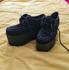 Size black suede for sale  PETERLEE