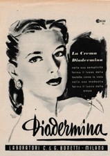 Pubblicita 1952 diadermina usato  Biella