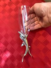 Flauta de taça de champanhe Royal Selangor Frankli Wild Pewter & Crystal Dolphins comprar usado  Enviando para Brazil