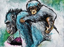Blue chimpanzee stretched for sale  Pleasanton