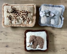 Usado, Lote 3D travesseiro animal africano travesseiros de pelúcia elefante mamute girafa mãe bebês comprar usado  Enviando para Brazil