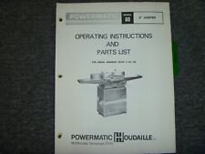 Powermatic jointer parts for sale  Dubuque