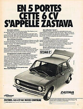Publicite 1977 zastava d'occasion  Le Luc