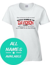 Surname women shirt for sale  ENFIELD