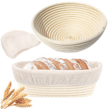 Gärkorb Gärkörbchen Brotteig Gärkörbe Korb Brotform aus Rattan inkl Leineneinsat, usado comprar usado  Enviando para Brazil