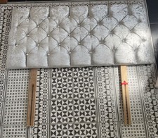 Crushed velvet headboard for sale  DUNMOW