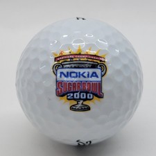 Bola de golfe Nokia Sugar Bowl 2000 logotipo NCAA RARA colecionável Titleist DT 2-2 peças, usado comprar usado  Enviando para Brazil