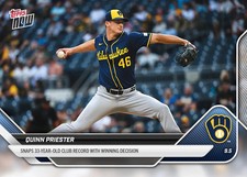 2025 Topps Now MLB #661 Quinn Priest Milwaukee Brewers PRÉ-VENDA, usado comprar usado  Enviando para Brazil