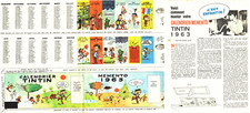 Calendrier tintin 1963 d'occasion  Villecresnes