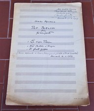 Spartito manoscritto firmato usato  Settimo Torinese