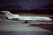Slide colorido original 35mm da Tunisair Boeing 727-2H3 TS-JHU na MAD comprar usado  Enviando para Brazil