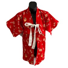 Conjunto de 2 peças de roupão infantil feminino japonês quimono tamanho infantil 3-4 vermelho floral comprar usado  Enviando para Brazil