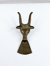 Usado, Macaco de bota de latão chifre longo cabeça de direção antílope assistente de remoção de bota 9,5" vintage comprar usado  Enviando para Brazil