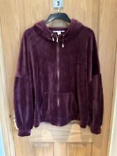 Burgundy warm velour for sale  ROTHERHAM