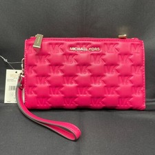 Michael Kors acolchoado em relevo logotipo MK jet set zíper duplo pulseira rosa comprar usado Michael Kors acolchoado em relevo logotipo MK jet set zíper duplo pulseira rosa comprar usado  Enviando para Brazil