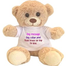 25cm personalised teddy for sale  NEWTON ABBOT