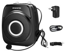 Amplificador de voz sem fio para professores com 2 microfones, 20W 2500mAh, Wo comprar usado  Enviando para Brazil