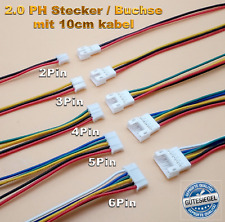 ✅ Micro JST PH 2.0 2P 3P 4P 5P 6PIN Male Female Stecker Buchse mit 10cm Kabel ✅ comprar usado  Enviando para Brazil