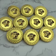 Versace buttons medusa d'occasion  Expédié en Belgium