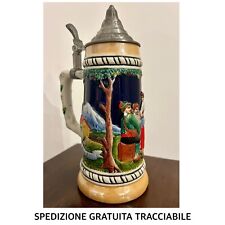 Boccale birra ceramica usato  Pomezia