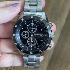 Seiko chronograph wr100m for sale  SUTTON COLDFIELD