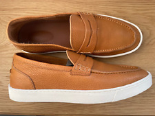 Usado, Mocassins/sapatos masculinos de couro marrom SANTONI/feitos na Itália/41UE/8US comprar usado  Enviando para Brazil