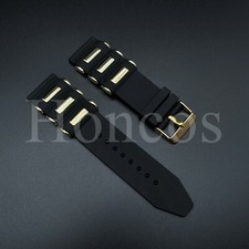 Usado, Pulseira de relógio de borracha 24 mm serve para invicta 10305 18202 relógio de mergulho profissional preta comprar usado  Enviando para Brazil