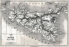 Sicilia carta geografica usato  Salerno