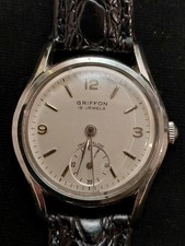 Vintage Griffon 18 Jewels Incabloc Swiss Mechanical Watch – 34mm – 1950s na sprzedaż  PL