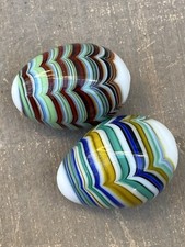 Juego de 2 mini huevos de cristal de Murano vintage segunda mano  Embacar hacia Mexico