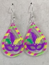 Mardi gras earrings for sale  GRANTHAM