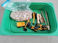 Kit de jogo sensorial temático para canteiro de obras com feijão comprar usado  Enviando para Brazil